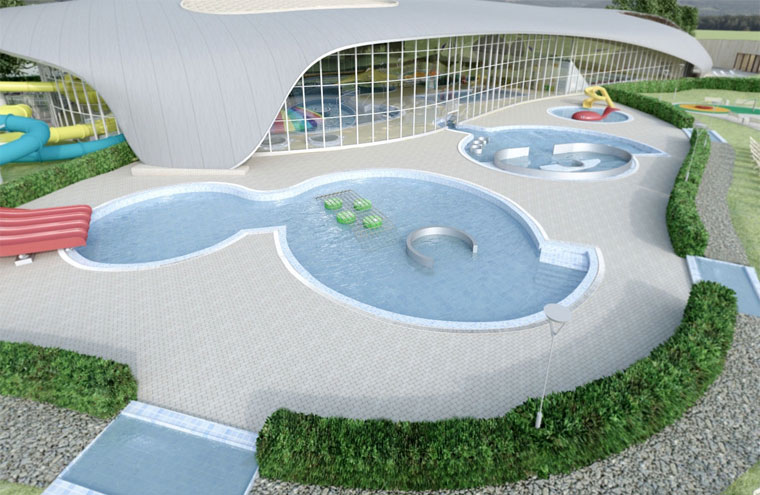 Wizualizacja Aquaparku w Koszalinie