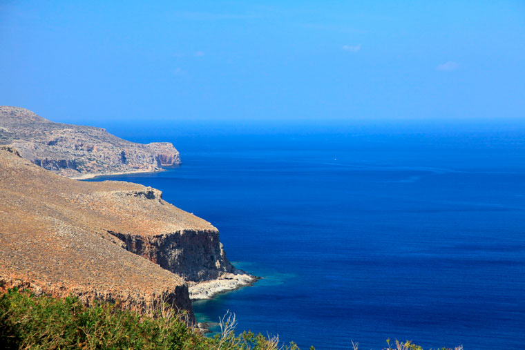 Krajobraz wybrzeża, Kreta, Grecja