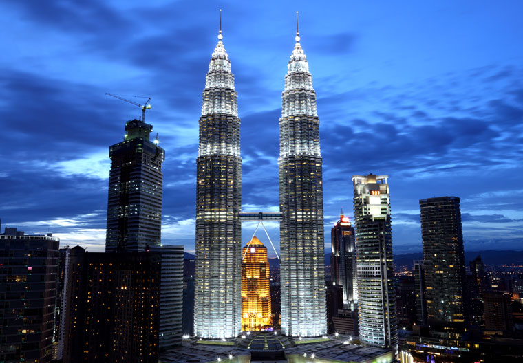 Petronas Towers w stolicy Malezji, Kuala Lumpur